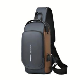 Men S Waterproof Motorcycle Chest Bag - Anti-Theft Shoulder Bag  Oxford Fabric, Multifunctional For Hiking   Outdoor Activities, Outdoor Shoulder Bag