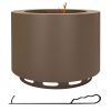 outSmokeless Fire Pit, 19" Portable Wood Burning Firepit with Poker, Low Smoke Camping Bonfire Stove for Backyard Patio Picnic, Stainless Steel