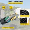 VEVOR 10Ft 50 Amp Generator Extension Cord STW 6/3 + 8/1 Generator Cord 125V 250V Generator Power Cord N14-50P & SS2-50R & CS6364 Twist Lock Connector