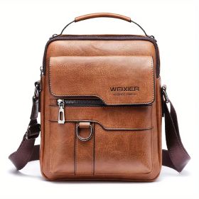 Unisex Shoulder Bags, Waist Bags, Men'S Crossbody Bags, Single Shoulder Bags, Casual And Simple Retro Men'S Bags, Fashionable And Trendy Bags, Texture (Color: Yellow)