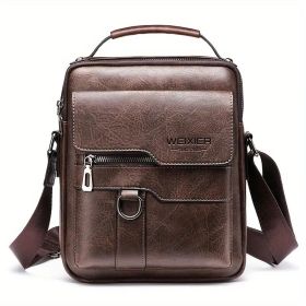 Unisex Shoulder Bags, Waist Bags, Men'S Crossbody Bags, Single Shoulder Bags, Casual And Simple Retro Men'S Bags, Fashionable And Trendy Bags, Texture (Color: Brown)