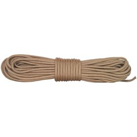 NYLON BRAIDED CORD 100' HANK (Option: TAN)